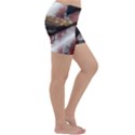 Independence Day Background Abstract Grunge American Flag Lightweight Velour Yoga Shorts View3