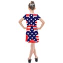 Patriotic american usa design red Kids  Cross Web Dress View2