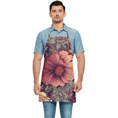 Flowers Pattern Kitchen Apron by Simbadda