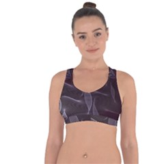 Curve Wave Line Texture Element Cross String Back Sports Bra by Vaneshop