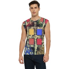 Acrylic Abstract Art Design  Men s Raglan Cap Sleeve Tee by Rbudhiya