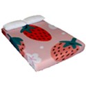 Strawberry-seamless-pattern Fitted Sheet (Queen Size) View2