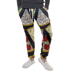 Vector-seamless-pattern-with-italian-pizza-top-view Men s Jogger Sweatpants by uniart180623