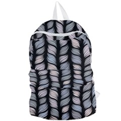 Seamless-pattern-with-interweaving-braids Foldable Lightweight Backpack by uniart180623