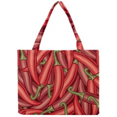 Seamless-chili-pepper-pattern Mini Tote Bag by uniart180623