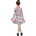 Animals-pattern Kids  Shoulder Cutout Chiffon Dress View2