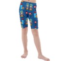 Racing-car-printing-set-cartoon-vector-pattern Kids  Mid Length Swim Shorts View1