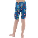 Racing-car-printing-set-cartoon-vector-pattern Kids  Mid Length Swim Shorts View2