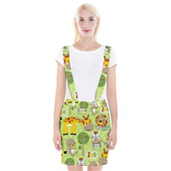 Funny-animals-cartoon Braces Suspender Skirt by uniart180623