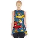 Seamless-pattern-vehicles-cartoon-with-funny-drivers Side Drop Tank Tunic View2