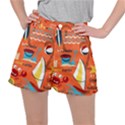 Seamless-pattern-vector-beach-holiday-theme-set Women s Ripstop Shorts View1