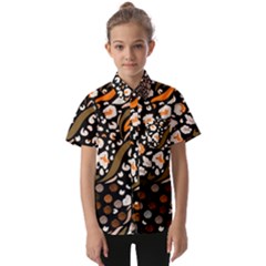 Trendy-mix-animal-skin-prints Kids  Short Sleeve Shirt by uniart180623