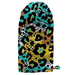 Seamless-leopard-wild-pattern-animal-print Microwave Oven Glove by uniart180623