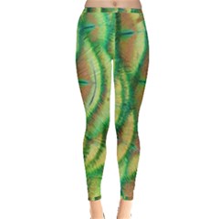 Beautiful-peacock Inside Out Leggings by uniart180623