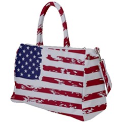 Flag Usa Unite Stated America Duffel Travel Bag by uniart180623