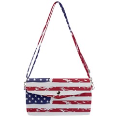 Flag Usa Unite Stated America Removable Strap Clutch Bag by uniart180623