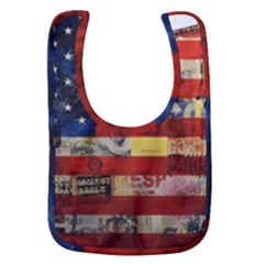 Usa Flag United States Baby Bib by uniart180623