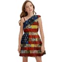 Usa Flag United States Kids  One Shoulder Party Dress View1