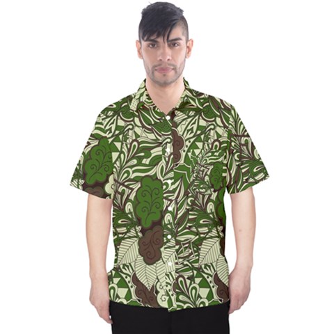 Texture Ornament Pattern Seamless Paisley Men s Hawaii Shirt by uniart180623