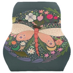 Bug Nature Flower Dragonfly Car Seat Back Cushion  by Ravend