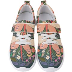 Bug Nature Flower Dragonfly Men s Velcro Strap Shoes by Ravend