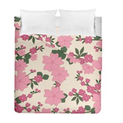 Floral Vintage Flowers Duvet Cover Double Side (full/ Double Size) by Dutashop