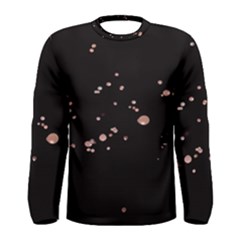 Abstract Rose Gold Glitter Background Men s Long Sleeve Tee by artworkshop