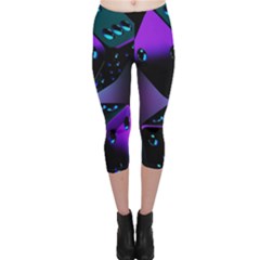 3d Ludo Game,gambling Capri Leggings  by Bangk1t