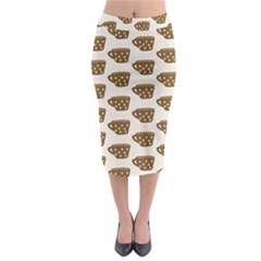 Cozy Coffee Cup Midi Pencil Skirt by ConteMonfrey