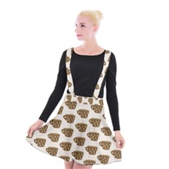 Cozy Coffee Cup Suspender Skater Skirt by ConteMonfrey