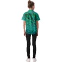 Green And Blue Peafowl Peacock Animal Color Brightly Colored Kids  Short Sleeve Shirt View2