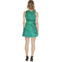 Green And Blue Peafowl Peacock Animal Color Brightly Colored Sleeveless High Waist Mini Dress View4