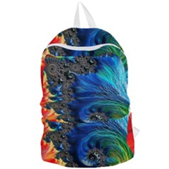 Colorful Digital Art Fractal Design Foldable Lightweight Backpack by uniart180623