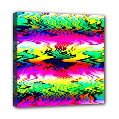 Waves Of Color Mini Canvas 8  X 8  (stretched) by uniart180623