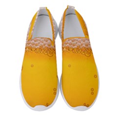 Beer Texture Liquid Bubbles Women s Slip On Sneakers by uniart180623