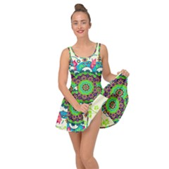 Mandala Flowers Abstract Butterflies Floral Pattern Summer Inside Out Casual Dress by uniart180623