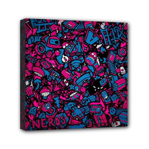 Grafitti Graffiti Abstract Artwork Digital Mini Canvas 6  X 6  (stretched) by uniart180623