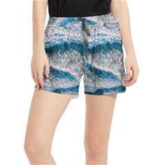 Waves Wave Nature Beach Women s Runner Shorts by uniart180623