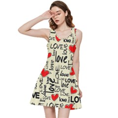 Love Abstract Background Textures Creative Grunge Inside Out Racerback Dress by uniart180623