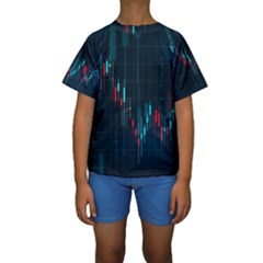 Flag Patterns On Forex Charts Kids  Short Sleeve Swimwear by uniart180623