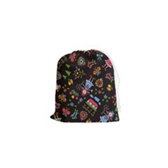 Cartoon Texture Drawstring Pouch (xs) by uniart180623