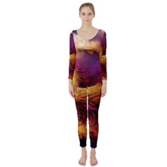 Phoenix Bird Long Sleeve Catsuit by uniart180623