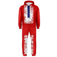 Union Jack London Flag Uk Hooded Jumpsuit (men) by Celenk