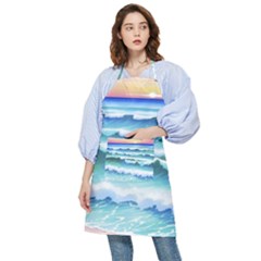 Ocean Sea Waves Beach Pocket Apron by Simbadda