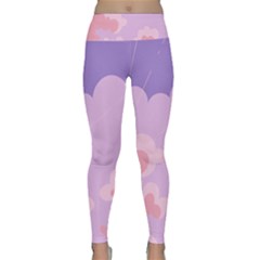 Sky Nature Sunset Clouds Space Fantasy Sunrise Lightweight Velour Classic Yoga Leggings by Simbadda