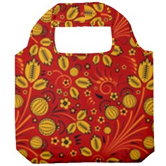 Seamless Pattern Slavic Folk Style Foldable Grocery Recycle Bag by Simbadda