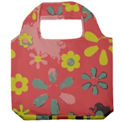 Flowers Pattern Foldable Grocery Recycle Bag by Simbadda