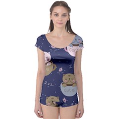 Cute Kittens Sleep Sweetly Mugs Boyleg Leotard  by Simbadda