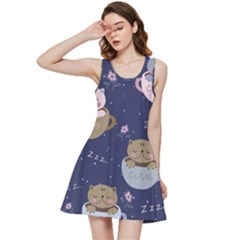 Cute Kittens Sleep Sweetly Mugs Inside Out Racerback Dress by Simbadda