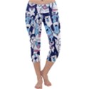 Dogs Seamless Pattern Capri Yoga Leggings View1